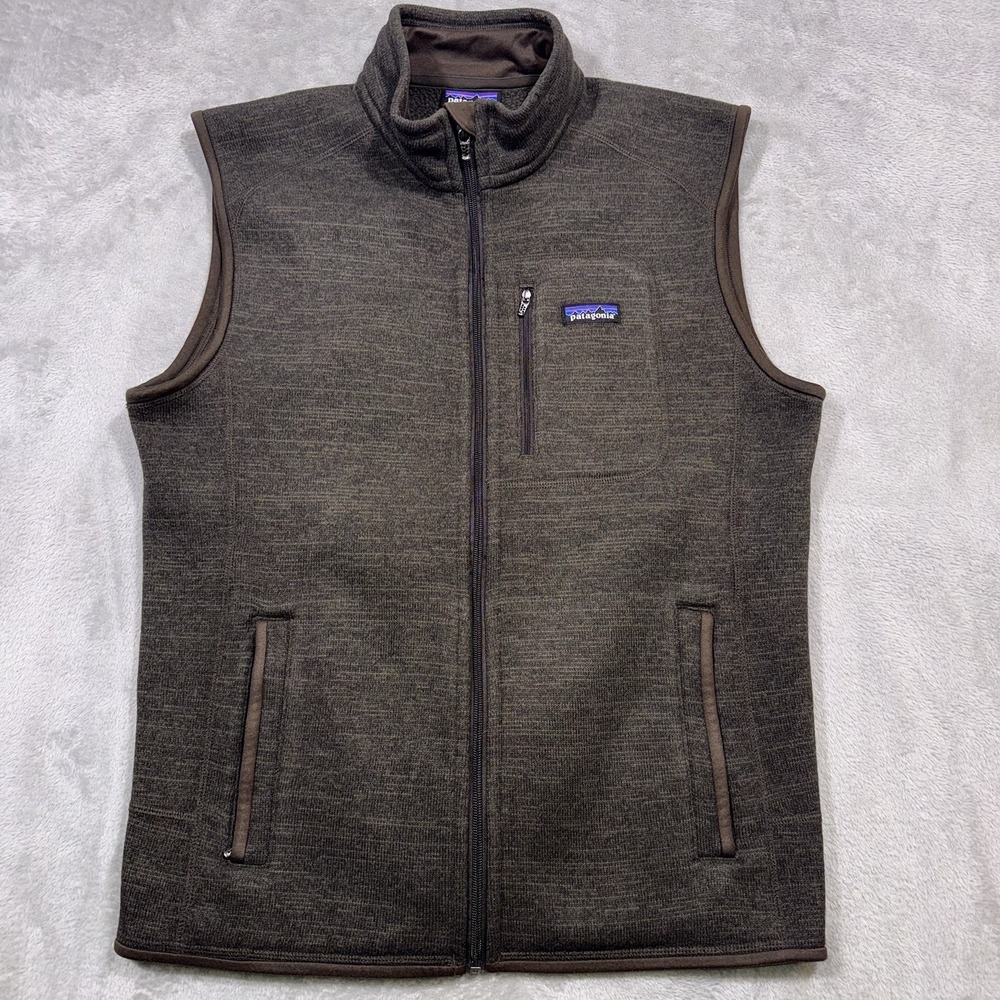 Patagonia Better Sweater Vest Mens Large Brown Fleece Full Zip 25881 Outdoor